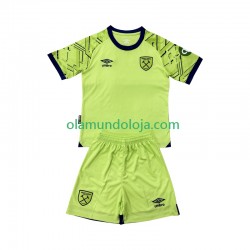 Camisola West Ham United Guarda-redes Criança Equipamento Primeiro 2025-2026 Manga Curta